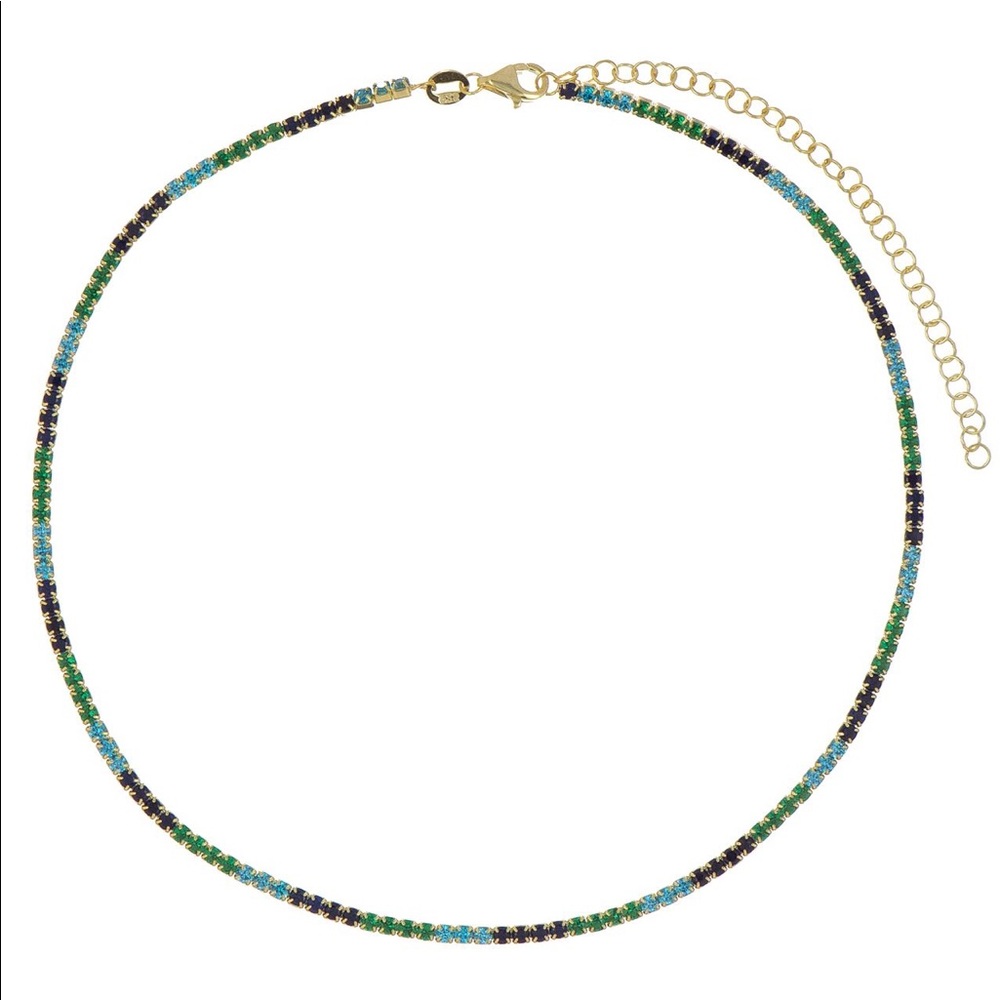 Multi Color Tennis Choker, Choker Colorful,Multi